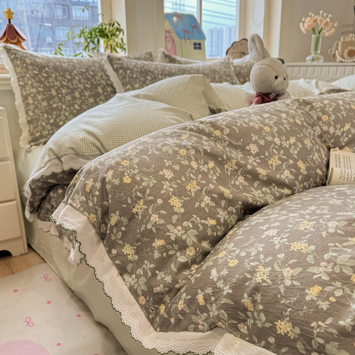 91家纺网 家纺一手货源 找家纺 漫仙阁家纺 2026新款云感泡芙棉四件套 知否