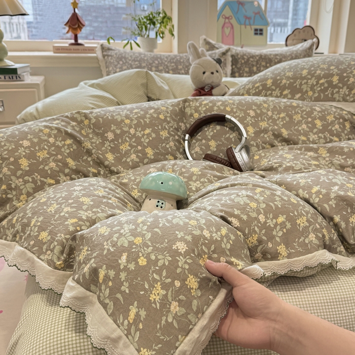 91家纺网 家纺一手货源 找家纺 漫仙阁家纺 2026新款云感泡芙棉四件套 知否