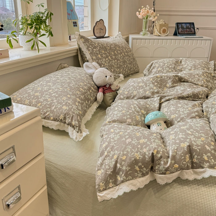 91家纺网 家纺一手货源 找家纺 漫仙阁家纺 2026新款云感泡芙棉四件套 知否