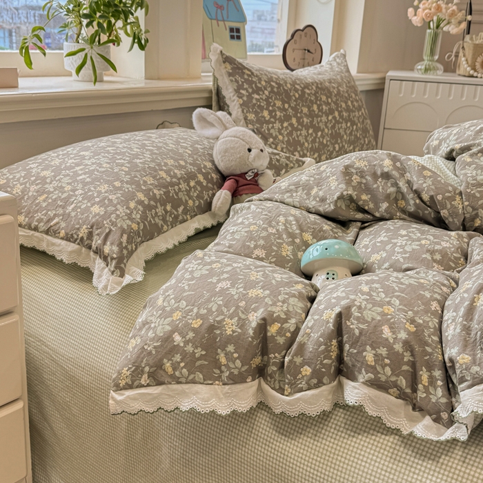 91家纺网 家纺一手货源 找家纺 漫仙阁家纺 2026新款云感泡芙棉四件套 知否