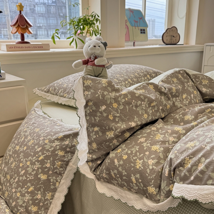 91家纺网 家纺一手货源 找家纺 漫仙阁家纺 2026新款云感泡芙棉四件套 知否