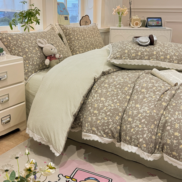 91家纺网 家纺一手货源 找家纺 漫仙阁家纺 2026新款云感泡芙棉四件套 知否