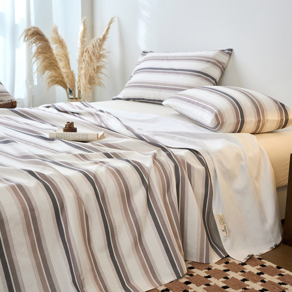 91家纺网 家纺一手货源 找家纺 春皖家纺 2026新款全棉老粗布席子凉席普通款单床单床单单件 星纬