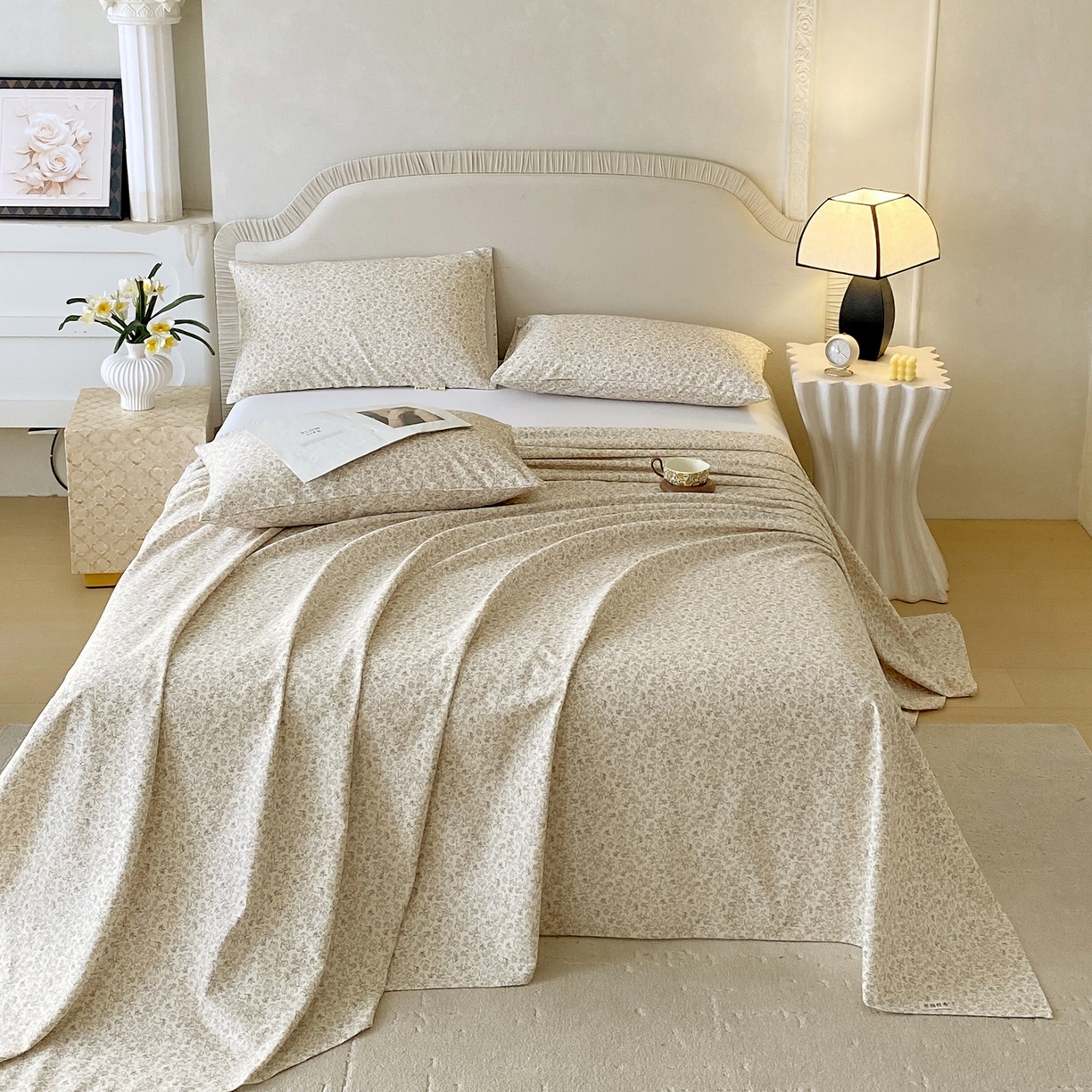 91家纺网 家纺一手货源 找家纺 春皖家纺 2026新款全棉老粗布席子凉席普通款单床单床单单件 醒风