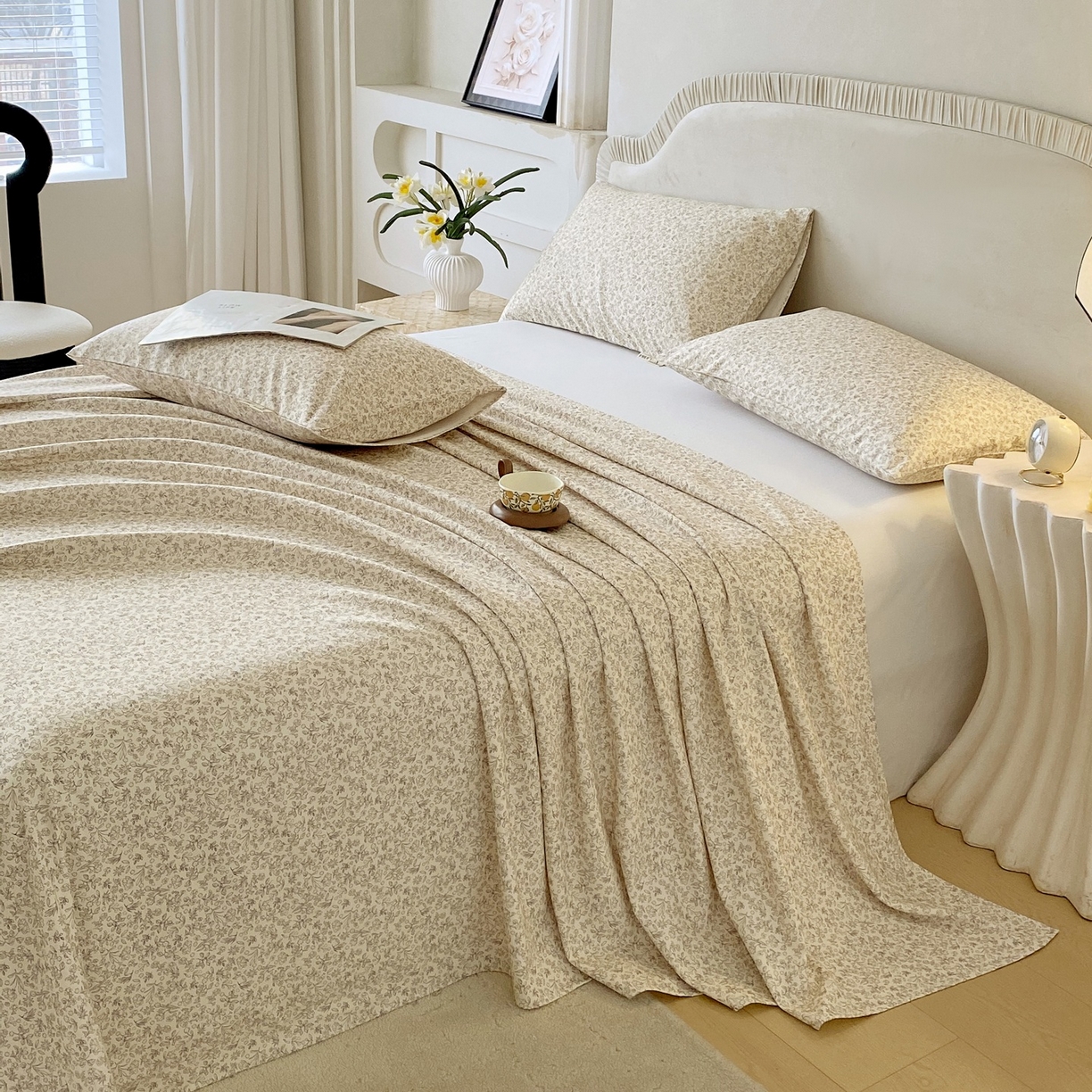 91家纺网 家纺一手货源 找家纺 春皖家纺 2026新款全棉老粗布席子凉席普通款单床单床单单件 醒风