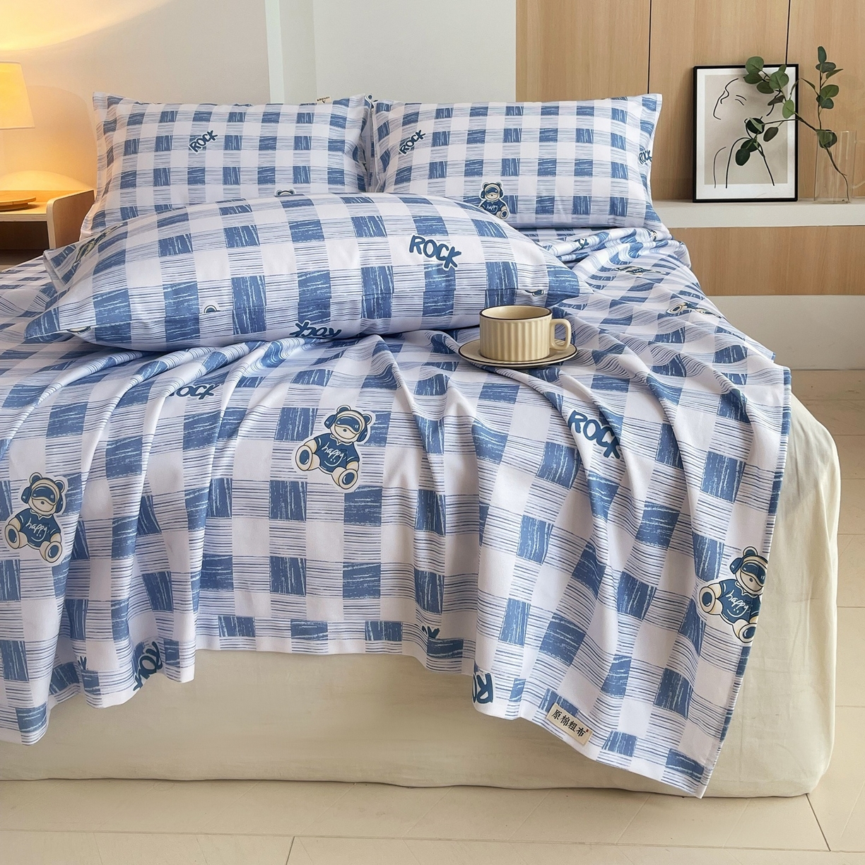 91家纺网 家纺一手货源 找家纺 春皖家纺 2026新款全棉老粗布席子凉席普通款单床单床单单件 摇滚