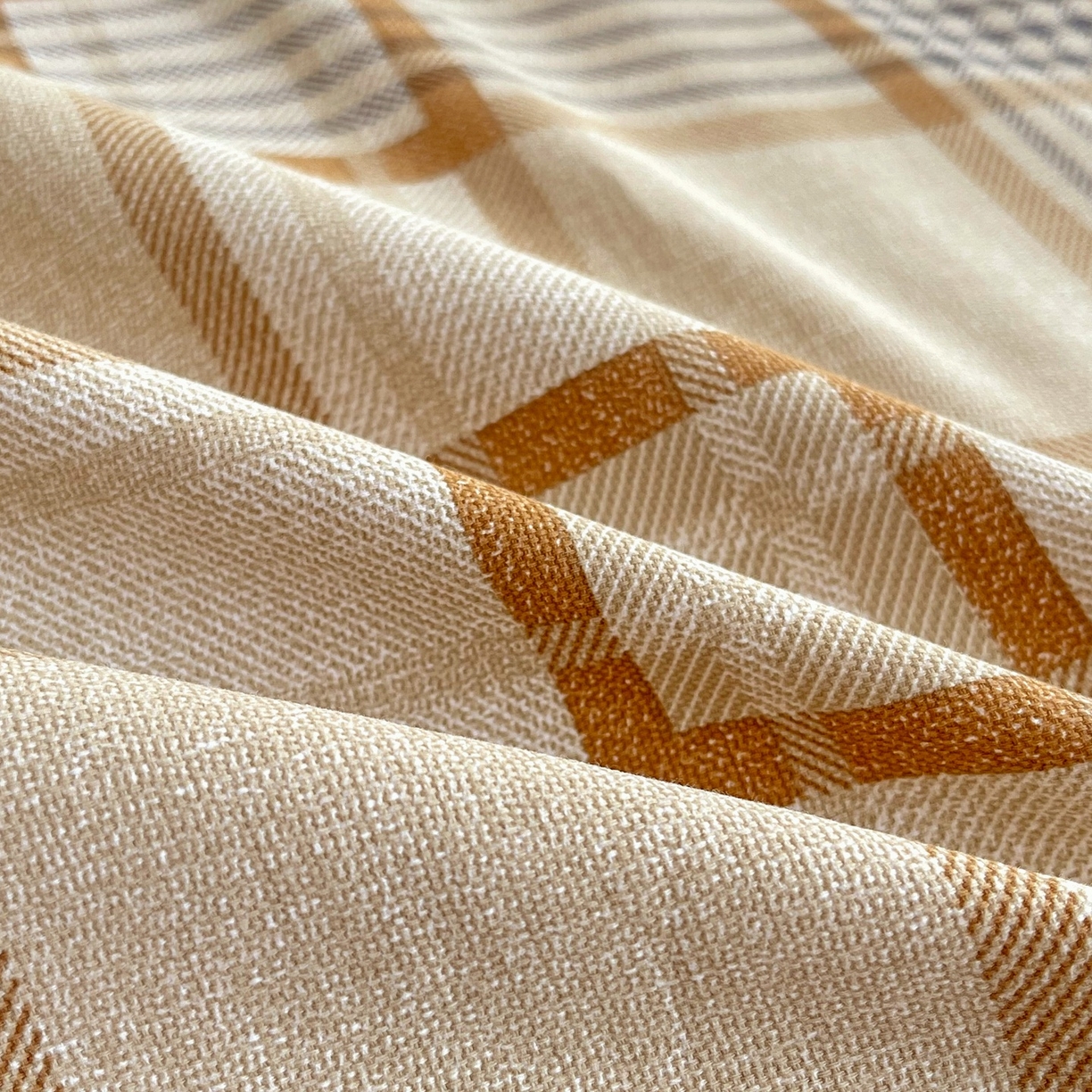 91家纺网 家纺一手货源 找家纺 春皖家纺 2026新款全棉老粗布席子凉席普通款单床单床单单件 意境-咖