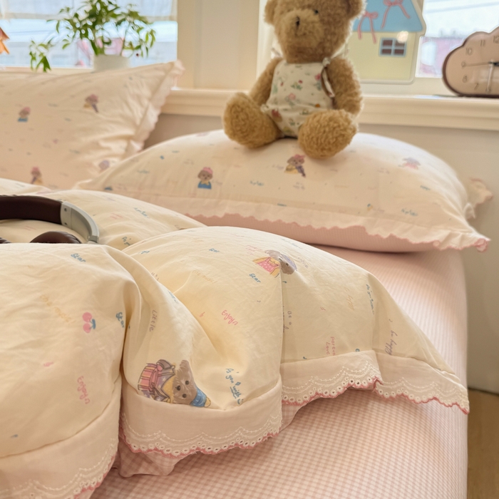 91家纺网 家纺一手货源 找家纺 （总）漫仙阁家纺 2026新款云感泡芙棉四件套