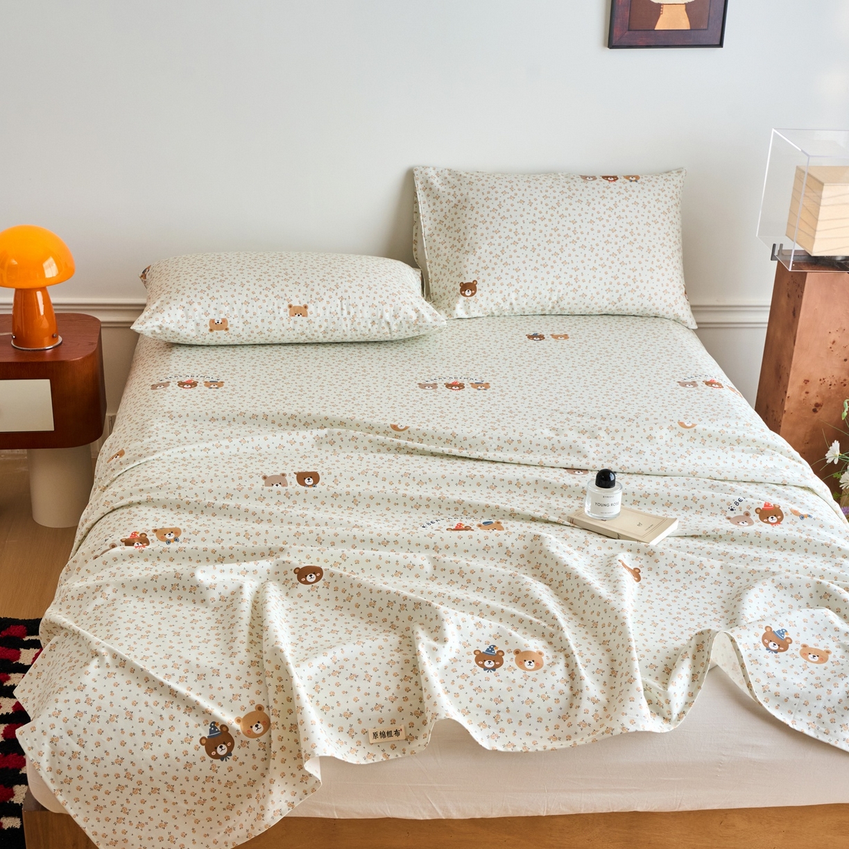 91家纺网 家纺一手货源 找家纺 春皖家纺 2026新款全棉老粗布席子凉席普通款单床单床单单件 尤米H