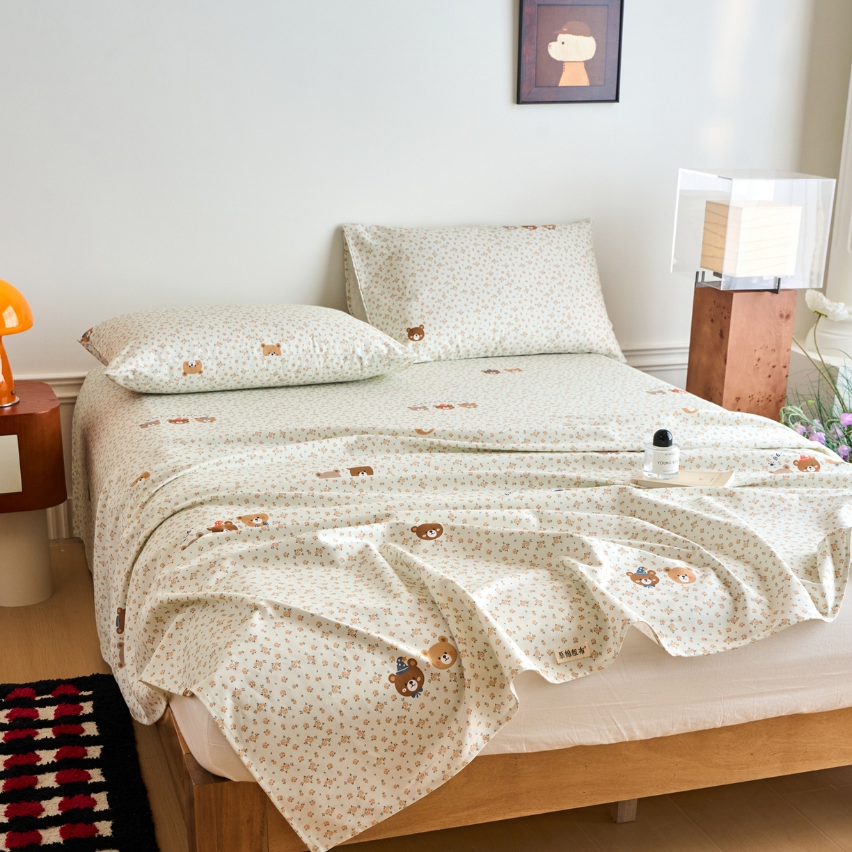 91家纺网 家纺一手货源 找家纺 春皖家纺 2026新款全棉老粗布席子凉席普通款单床单床单单件 尤米H