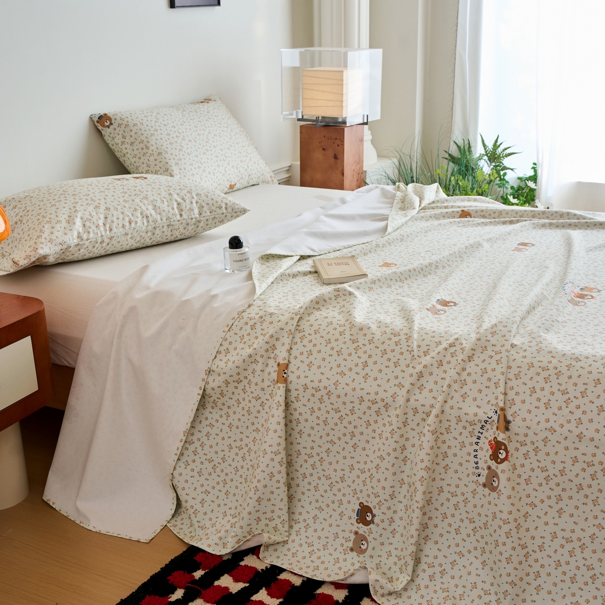 91家纺网 家纺一手货源 找家纺 春皖家纺 2026新款全棉老粗布席子凉席普通款单床单床单单件 尤米H