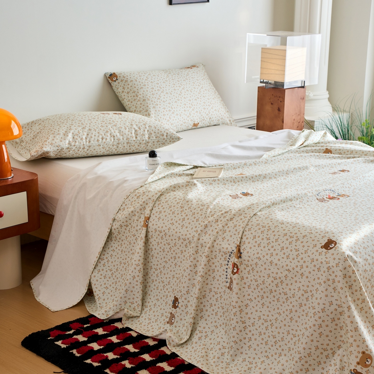 91家纺网 家纺一手货源 找家纺 春皖家纺 2026新款全棉老粗布席子凉席普通款单床单床单单件 尤米H