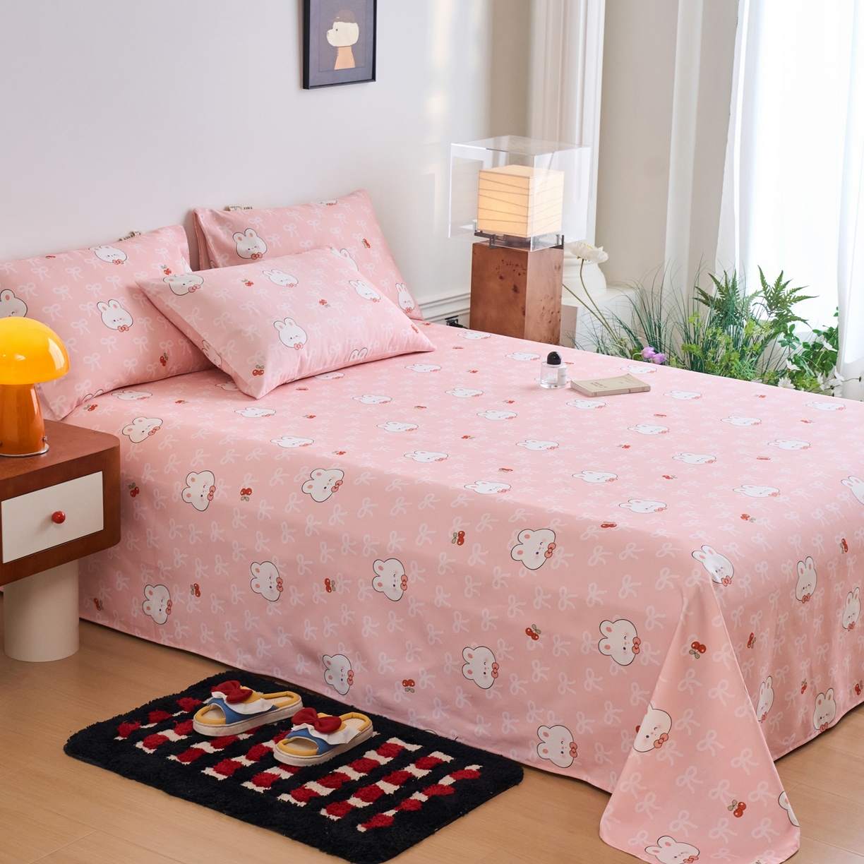 91家纺网 家纺一手货源 找家纺 春皖家纺 2026新款全棉老粗布席子凉席普通款单床单床单单件 予光