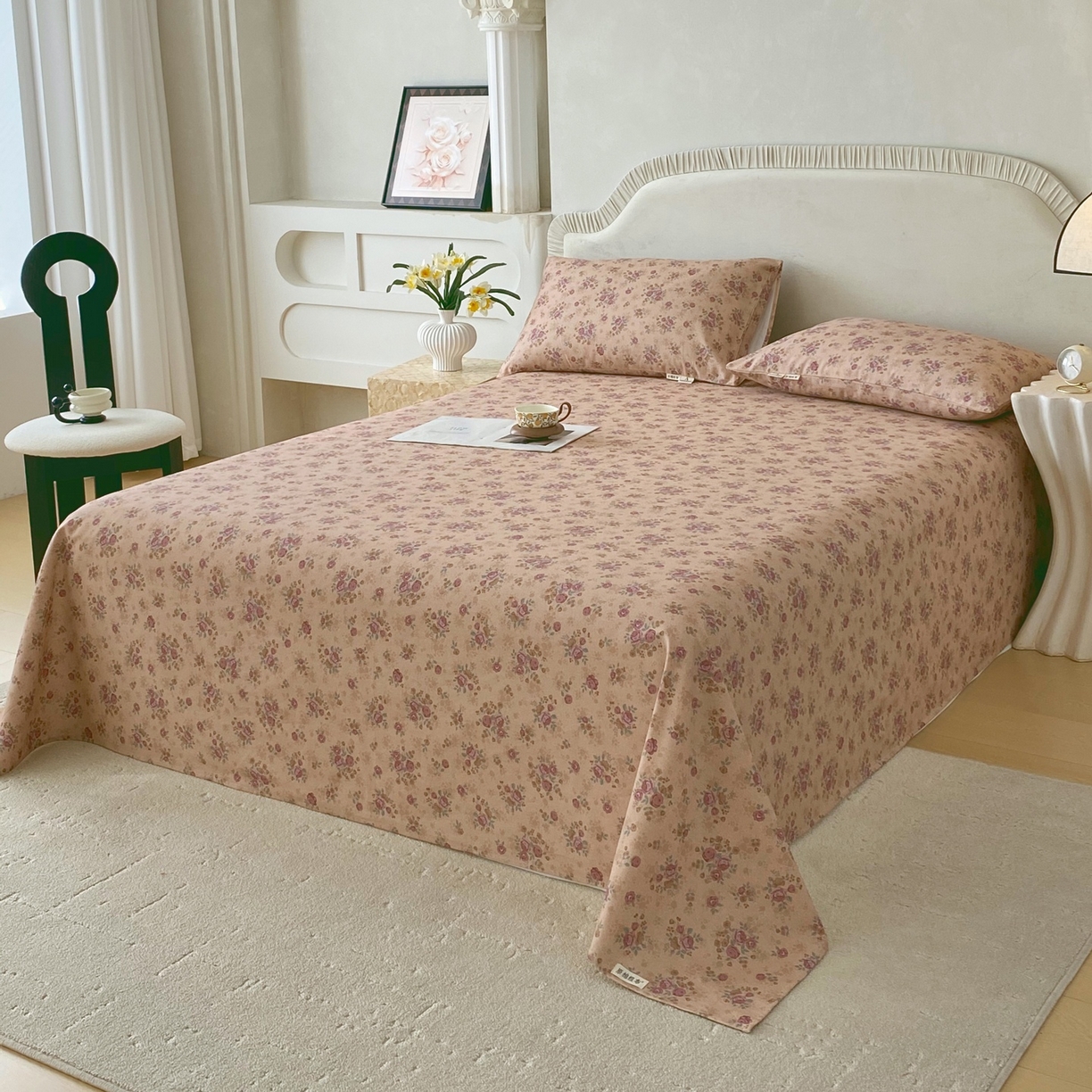 91家纺网 家纺一手货源 找家纺 春皖家纺 2026新款全棉老粗布席子凉席普通款单床单床单单件 云裳