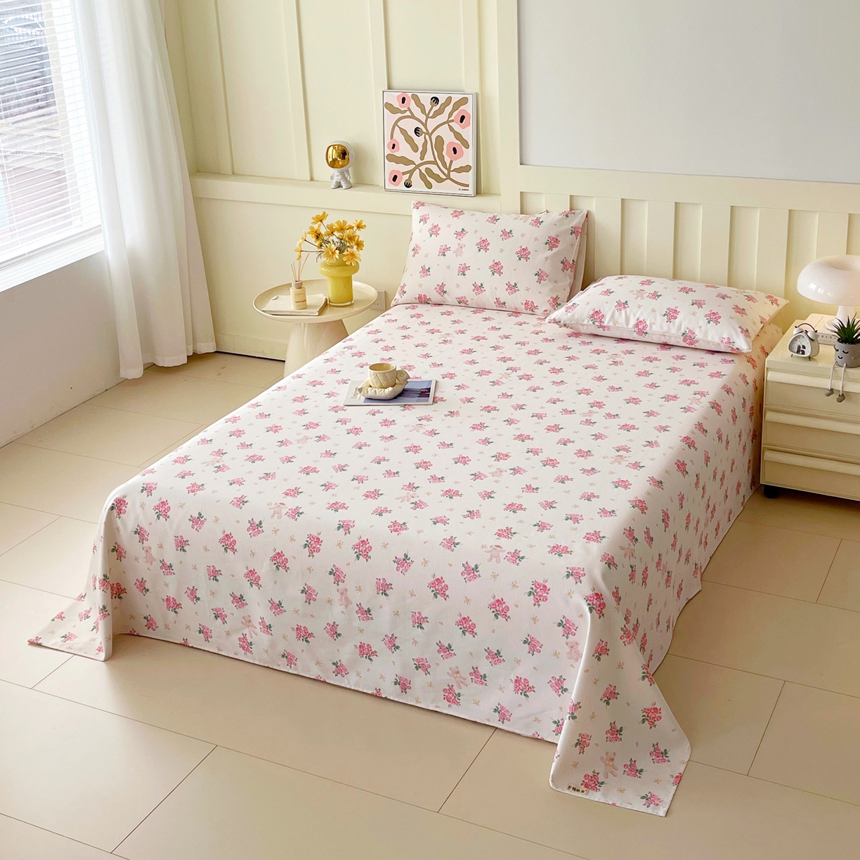 91家纺网 家纺一手货源 找家纺 春皖家纺 2026新款全棉老粗布席子凉席普通款单床单床单单件 芝甜