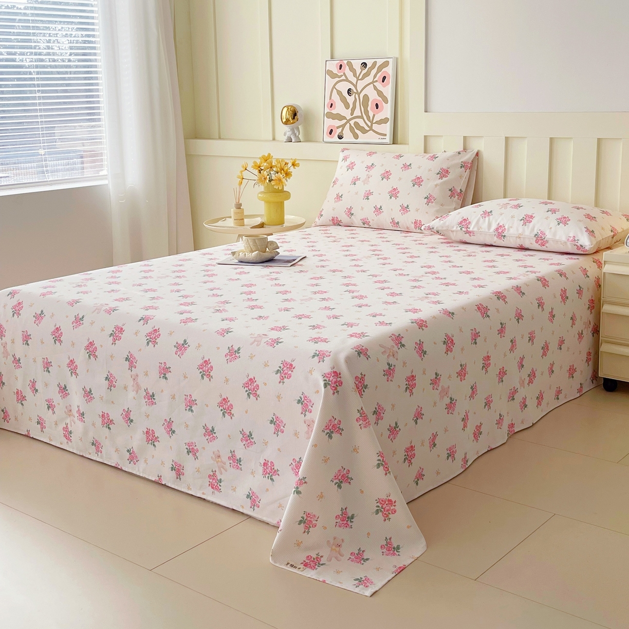 91家纺网 家纺一手货源 找家纺 春皖家纺 2026新款全棉老粗布席子凉席普通款单床单床单单件 芝甜