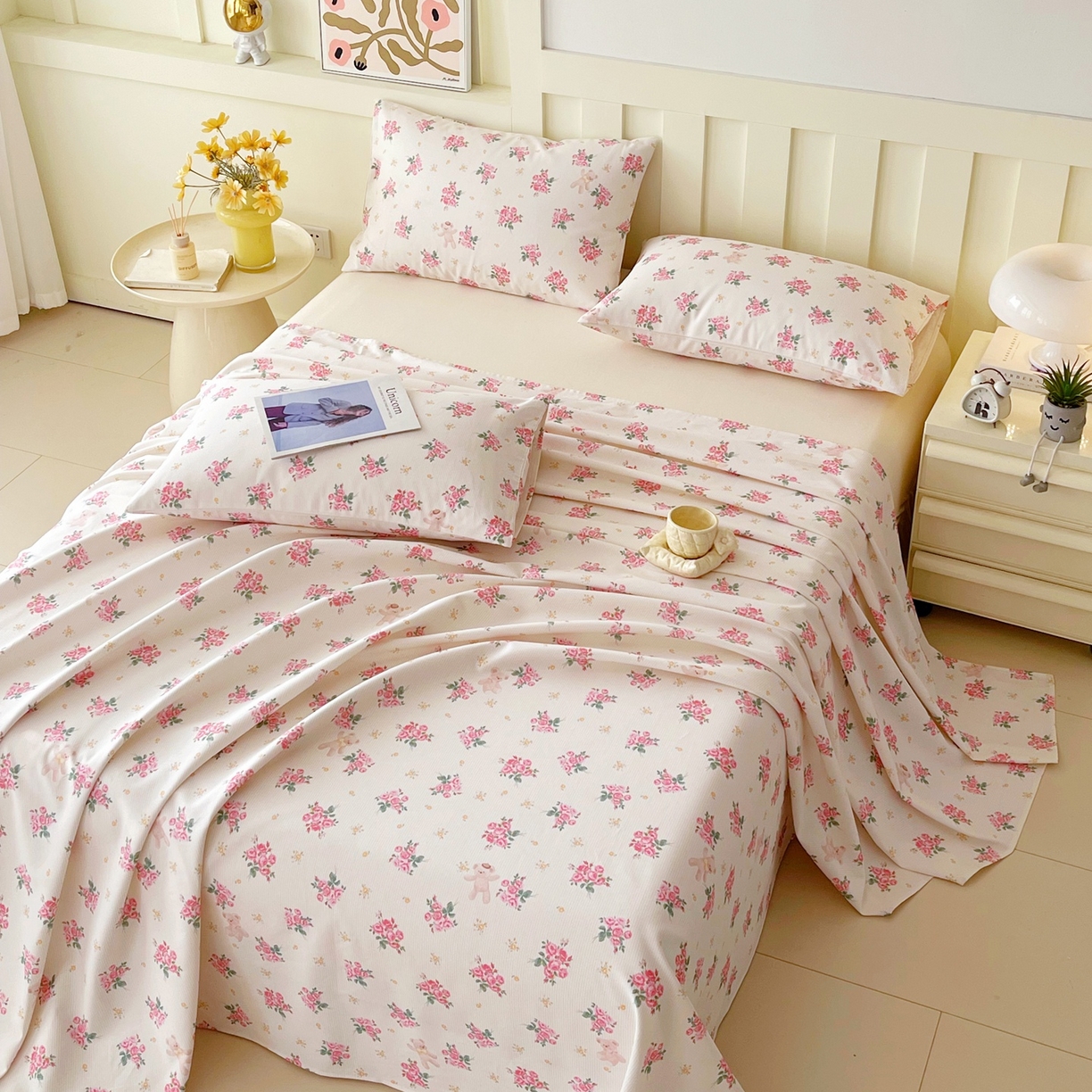 91家纺网 家纺一手货源 找家纺 春皖家纺 2026新款全棉老粗布席子凉席普通款单床单床单单件 芝甜