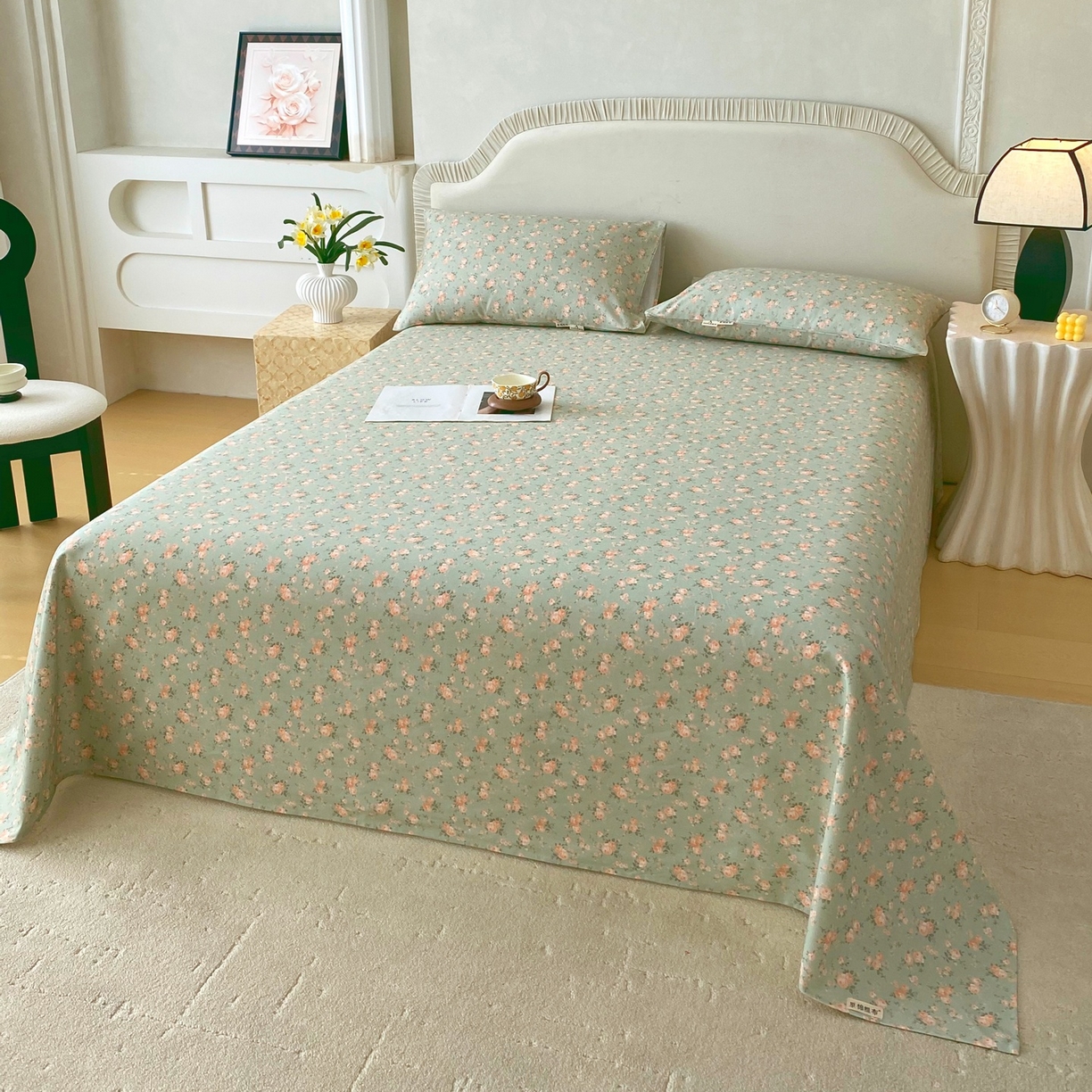 91家纺网 家纺一手货源 找家纺 春皖家纺 2026新款全棉老粗布席子凉席普通款单床单床单单件 知微