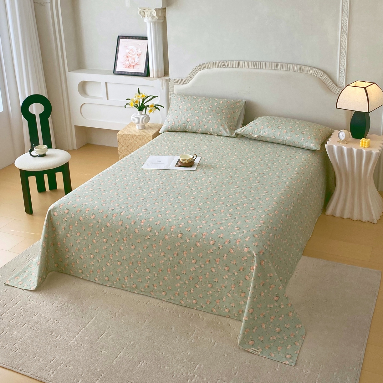 91家纺网 家纺一手货源 找家纺 春皖家纺 2026新款全棉老粗布席子凉席普通款单床单床单单件 知微