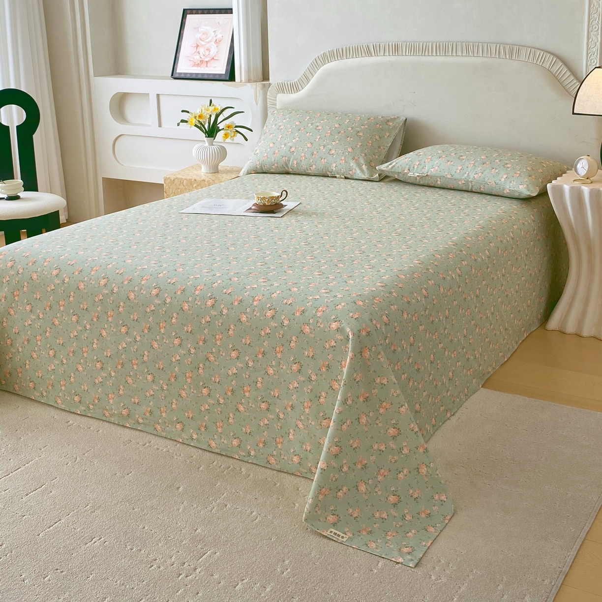 91家纺网 家纺一手货源 找家纺 春皖家纺 2026新款全棉老粗布席子凉席普通款单床单床单单件 知微