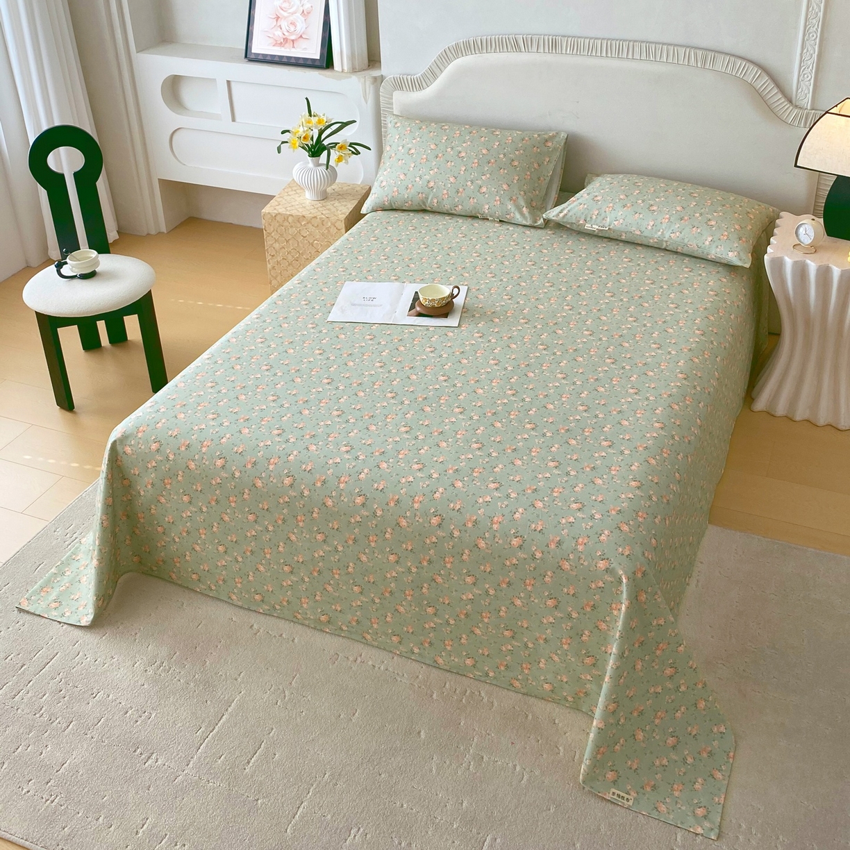 91家纺网 家纺一手货源 找家纺 春皖家纺 2026新款全棉老粗布席子凉席普通款单床单床单单件 知微