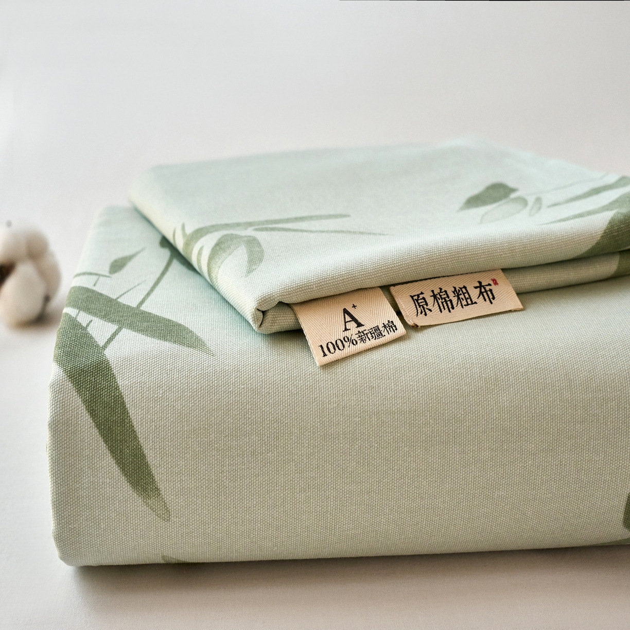 春皖家纺 2026新款全棉老粗布席子凉席普通款单床单床单单件 竹影（无印款）