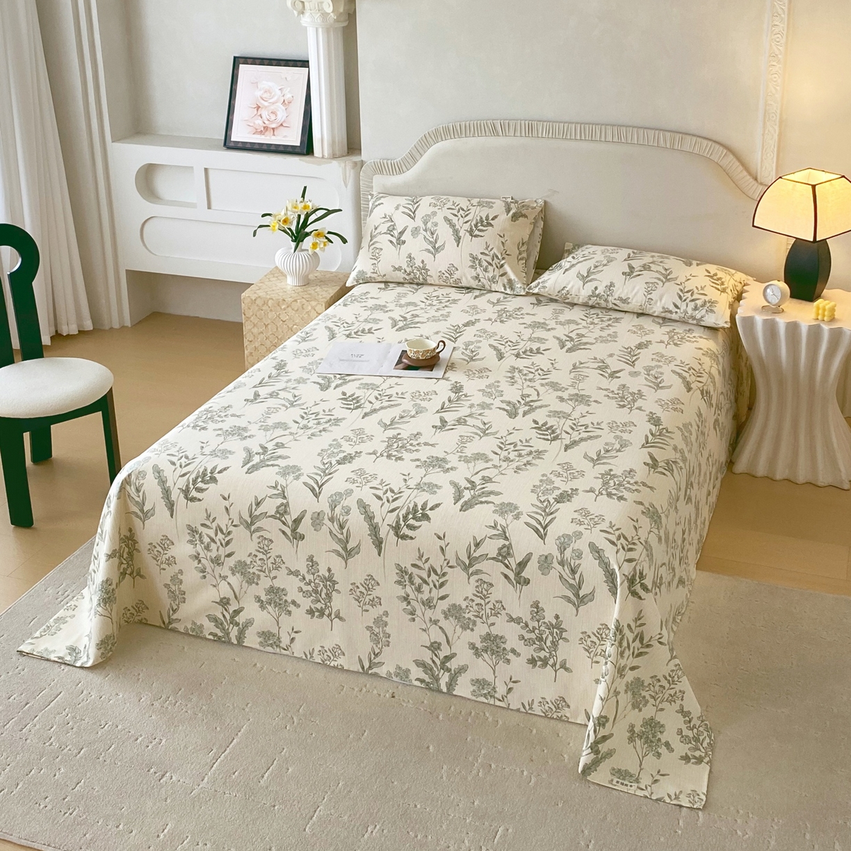 91家纺网 家纺一手货源 找家纺 春皖家纺 2026新款全棉老粗布席子凉席普通款单床单床单单件 子青