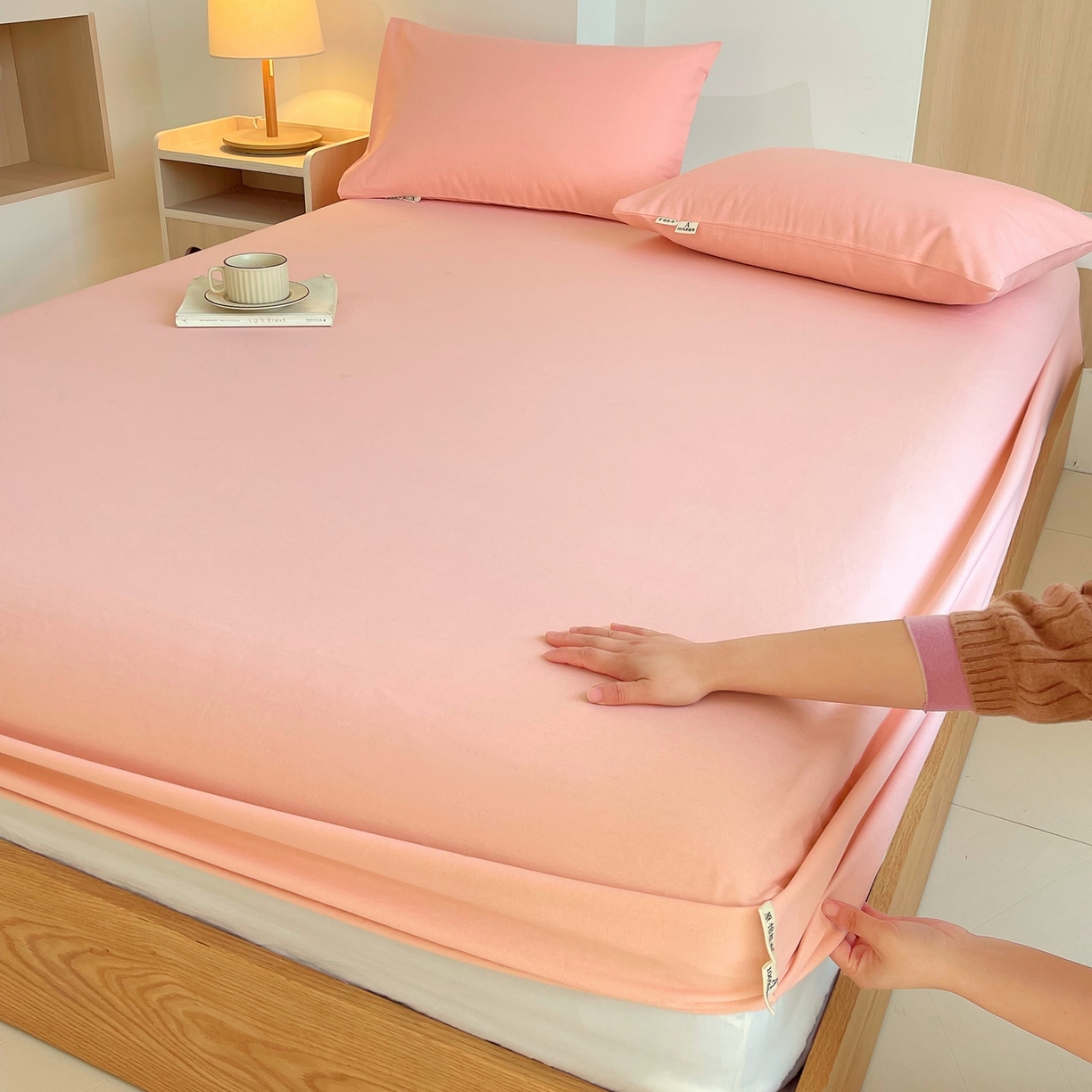 91家纺网 家纺一手货源 找家纺 （总）春皖家纺 2026新款全棉老粗布席子凉席普通款单床笠床笠单件