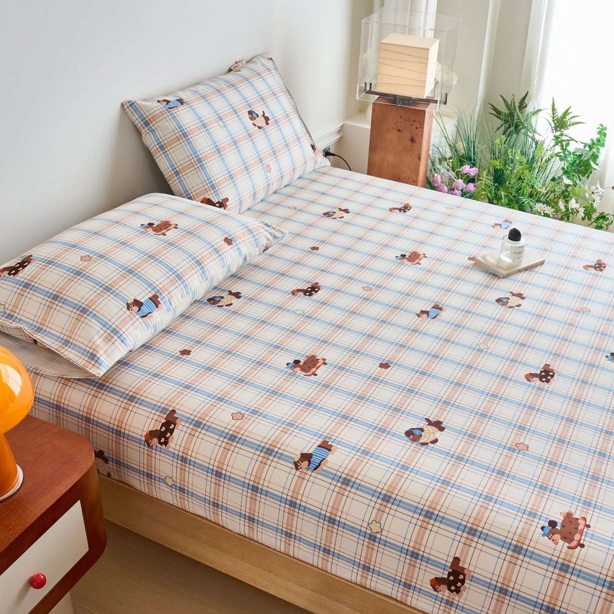 91家纺网 家纺一手货源 找家纺 春皖家纺 2026新款全棉老粗布席子凉席普通款单床笠床笠单件 听枫