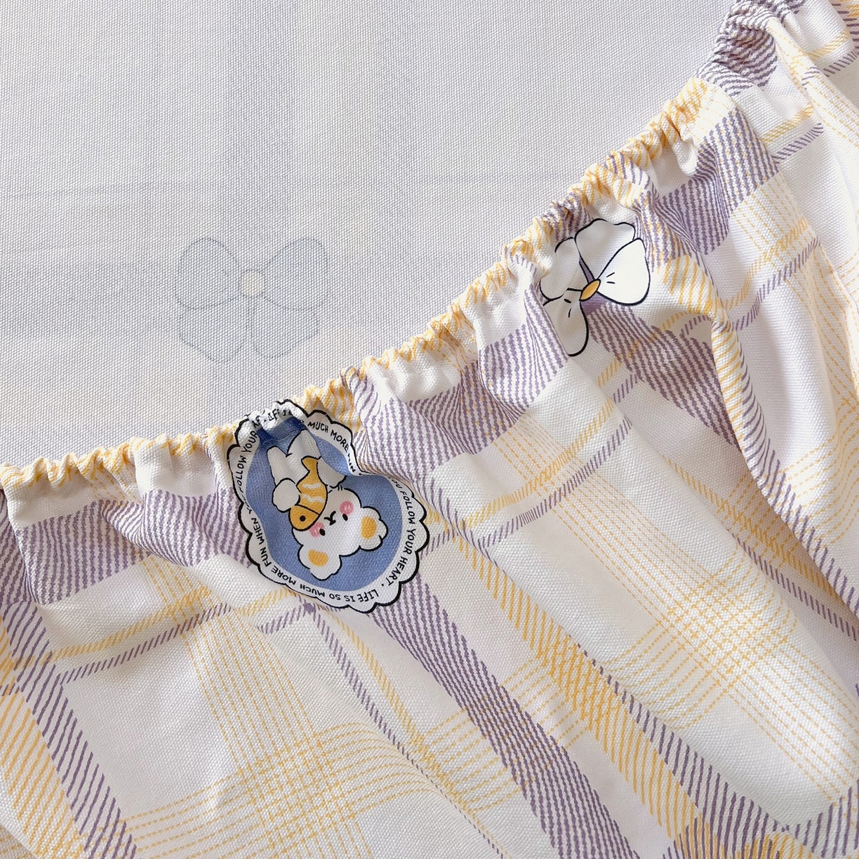 91家纺网 家纺一手货源 找家纺 春皖家纺 2026新款全棉老粗布席子凉席普通款单床笠床笠单件 童趣