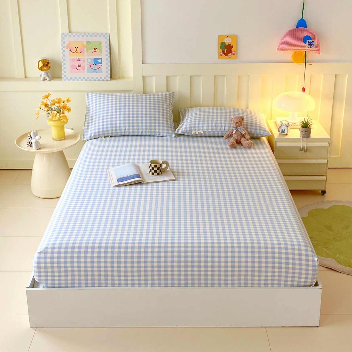 91家纺网 家纺一手货源 找家纺 春皖家纺 2026新款全棉老粗布席子凉席普通款单床笠床笠单件 西木