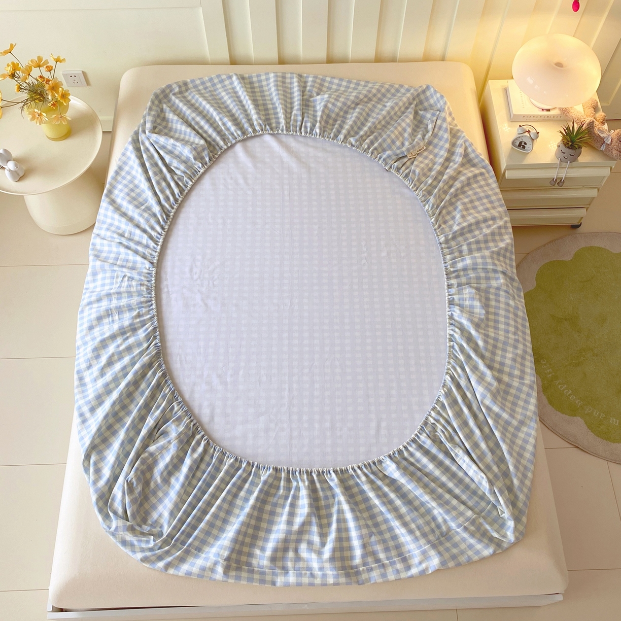 91家纺网 家纺一手货源 找家纺 春皖家纺 2026新款全棉老粗布席子凉席普通款单床笠床笠单件 西木