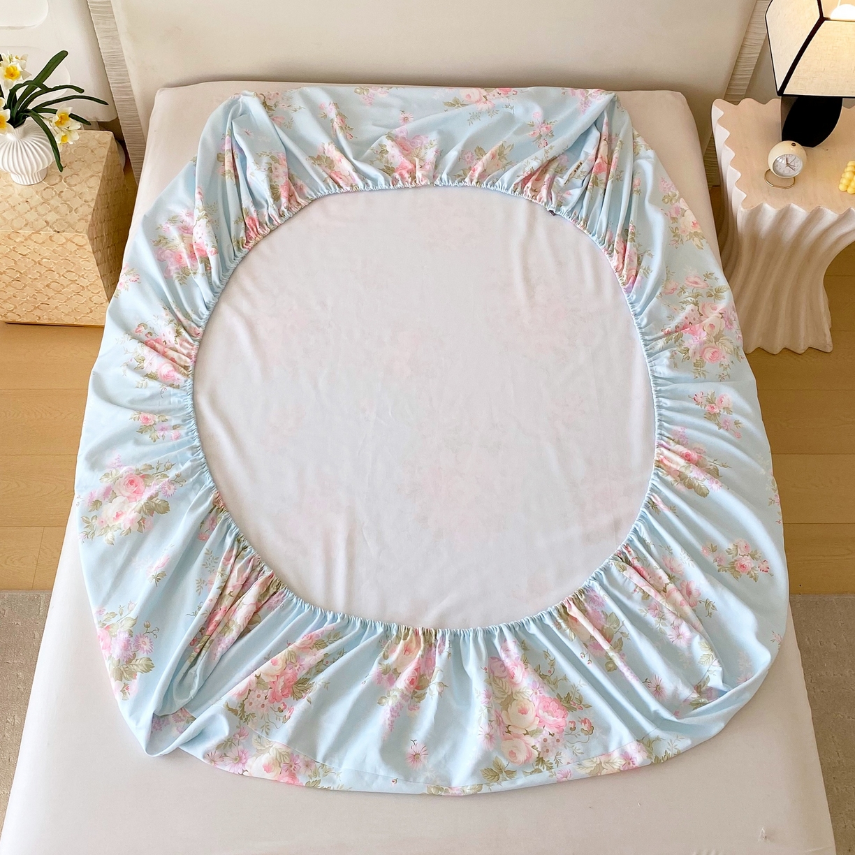 91家纺网 家纺一手货源 找家纺 春皖家纺 2026新款全棉老粗布席子凉席普通款单床笠床笠单件 向晚