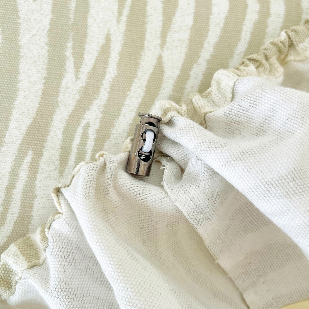 91家纺网 家纺一手货源 找家纺 春皖家纺 2026新款全棉老粗布席子凉席普通款单床笠床笠单件 星野纹-米