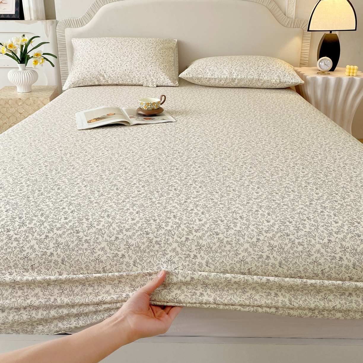 91家纺网 家纺一手货源 找家纺 春皖家纺 2026新款全棉老粗布席子凉席普通款单床笠床笠单件 醒风