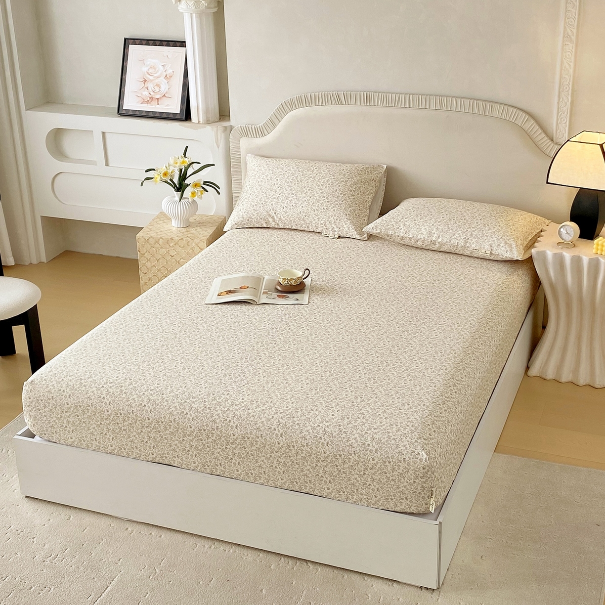 91家纺网 家纺一手货源 找家纺 春皖家纺 2026新款全棉老粗布席子凉席普通款单床笠床笠单件 醒风