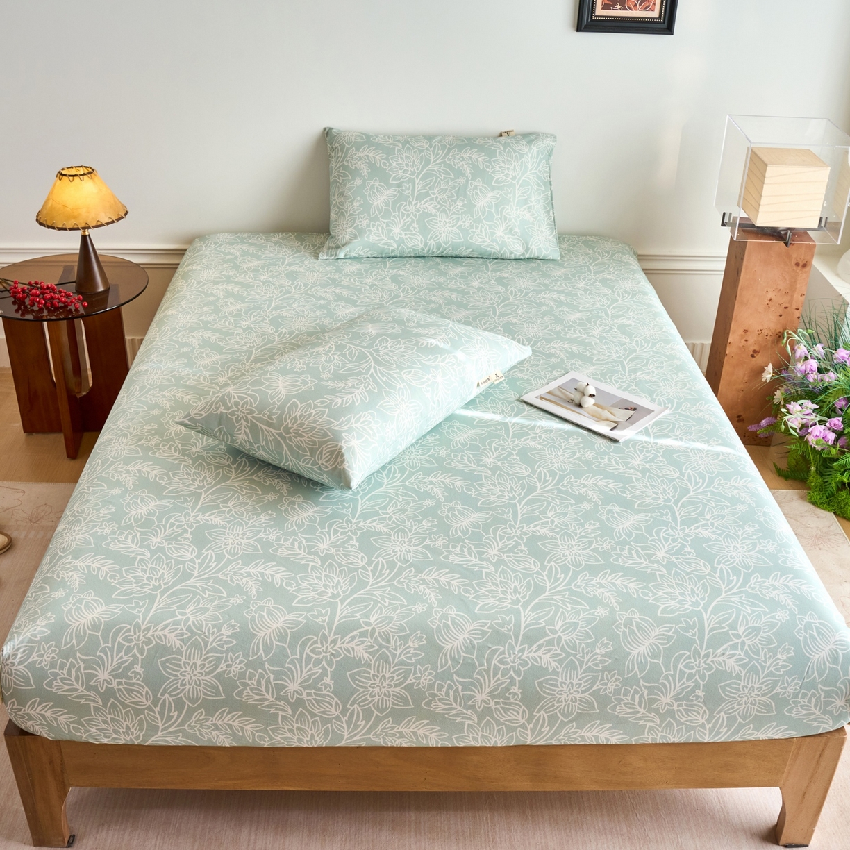 91家纺网 家纺一手货源 找家纺 春皖家纺 2026新款全棉老粗布席子凉席普通款单床笠床笠单件 意禾Y