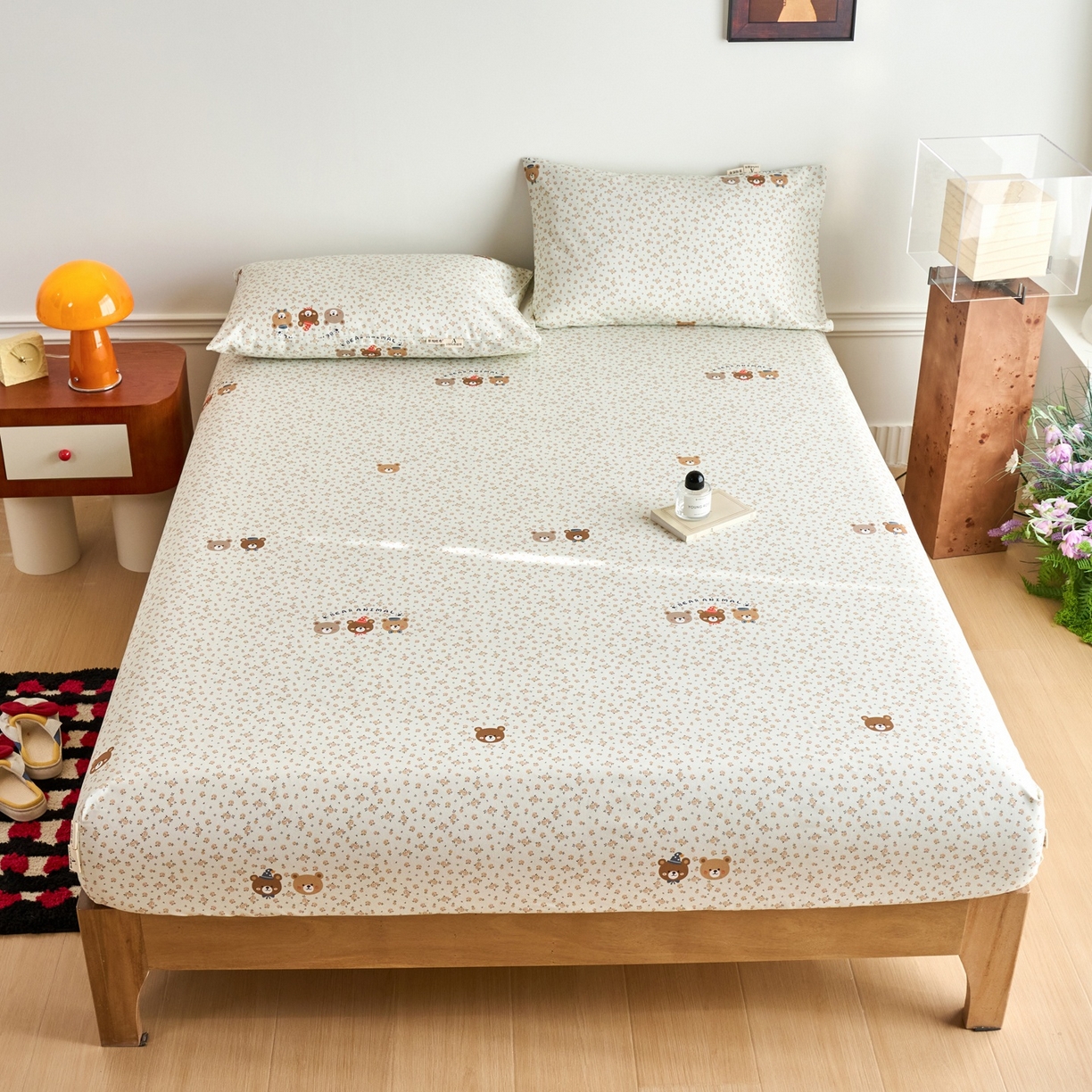 91家纺网 家纺一手货源 找家纺 春皖家纺 2026新款全棉老粗布席子凉席普通款单床笠床笠单件 尤米H