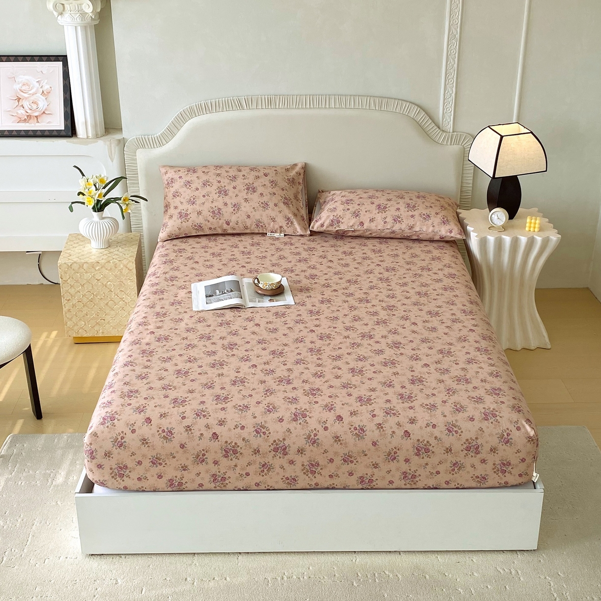 91家纺网 家纺一手货源 找家纺 春皖家纺 2026新款全棉老粗布席子凉席普通款单床笠床笠单件 云裳