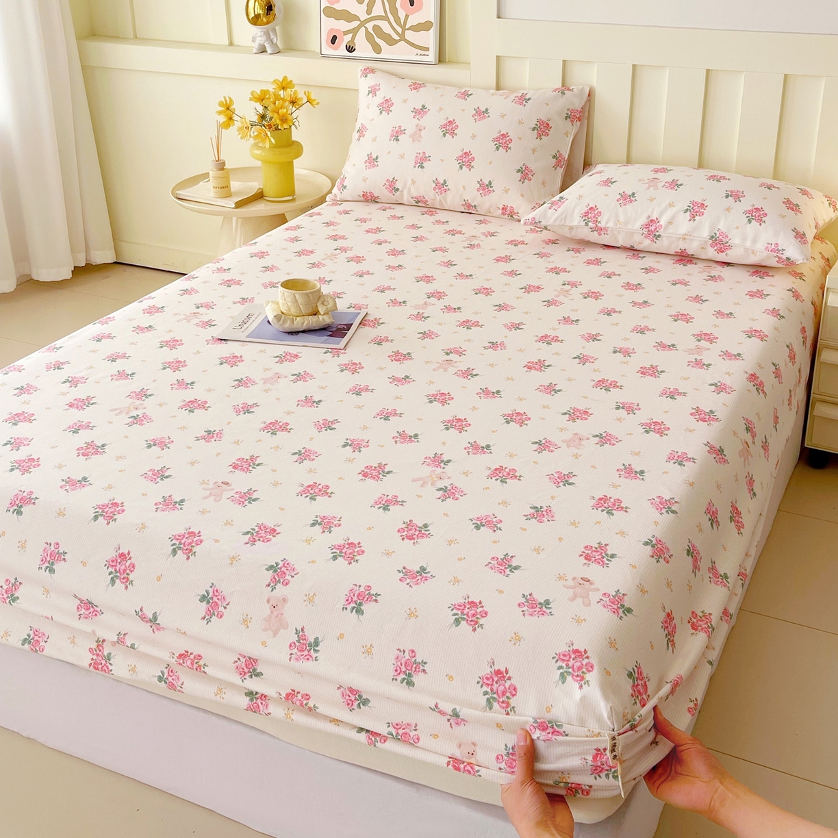 91家纺网 家纺一手货源 找家纺 春皖家纺 2026新款全棉老粗布席子凉席普通款单床笠床笠单件 芝甜