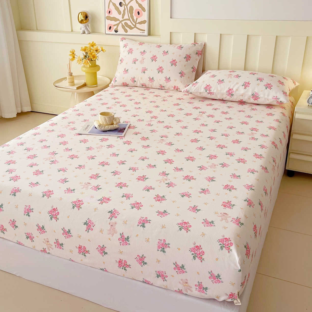 91家纺网 家纺一手货源 找家纺 春皖家纺 2026新款全棉老粗布席子凉席普通款单床笠床笠单件 芝甜