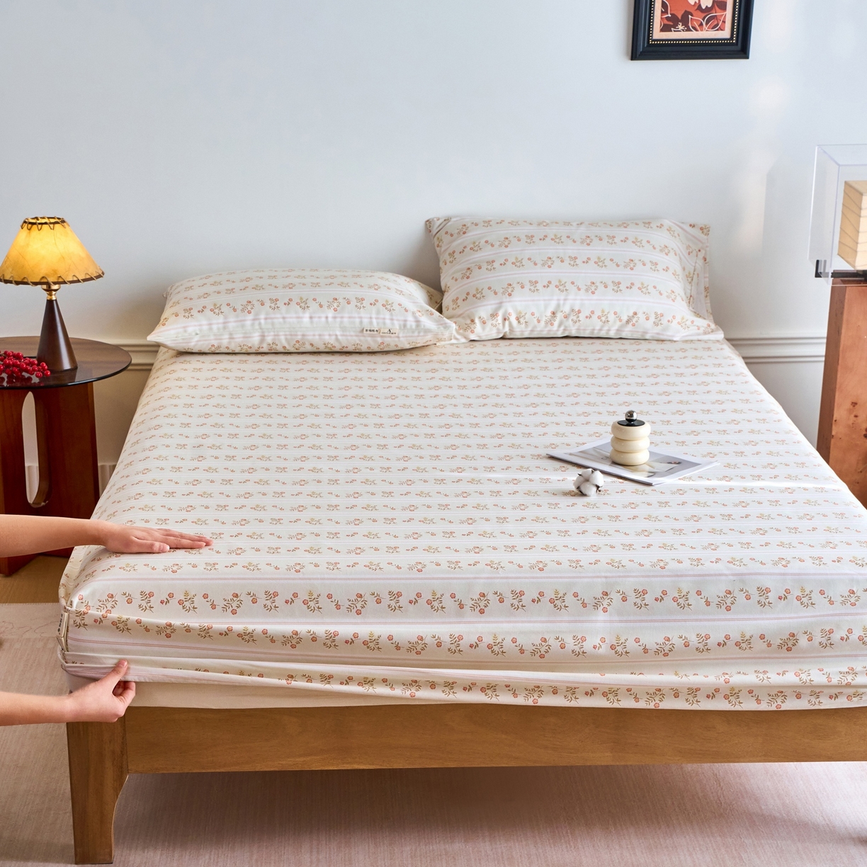 91家纺网 家纺一手货源 找家纺 春皖家纺 2026新款全棉老粗布席子凉席普通款单床笠床笠单件 知否