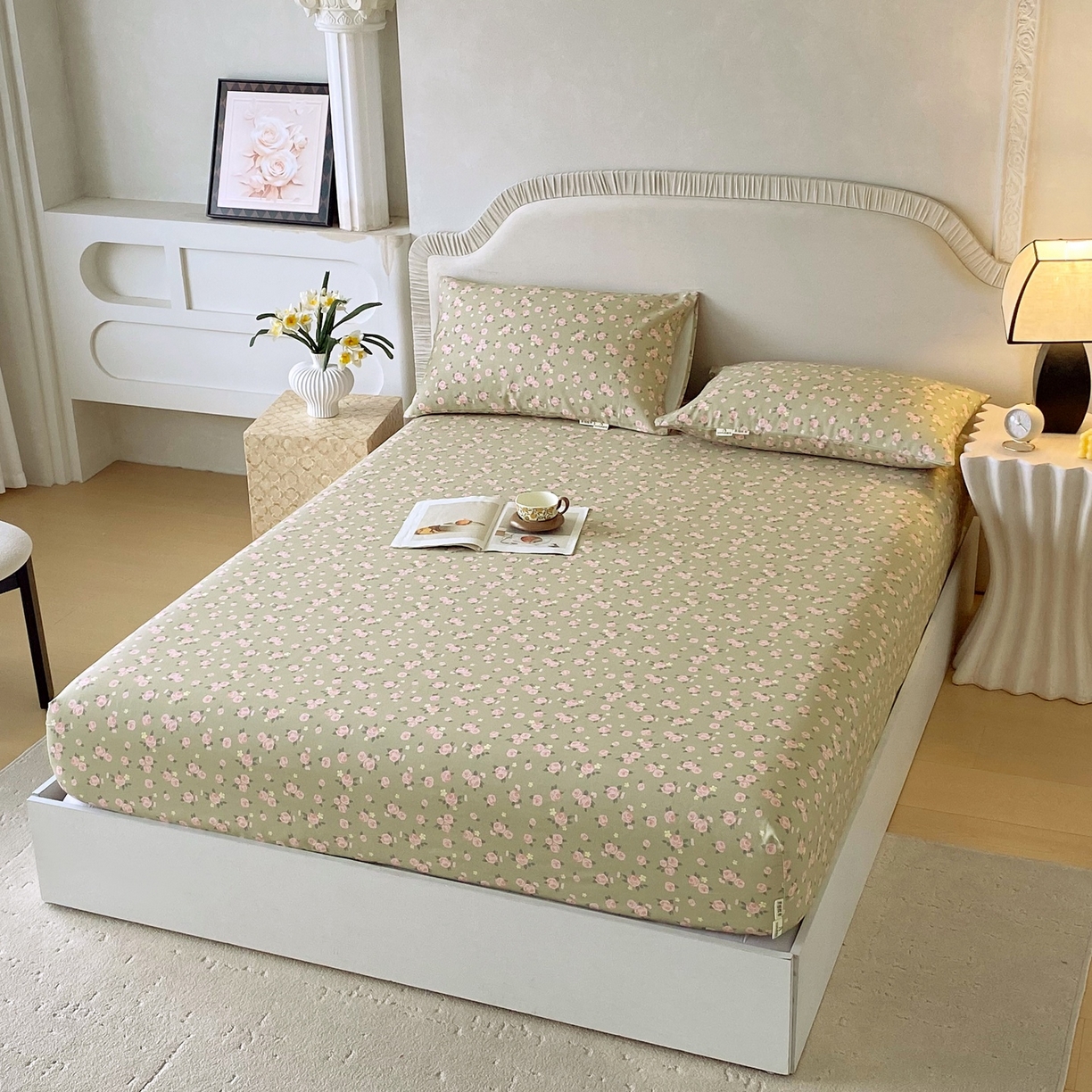 91家纺网 家纺一手货源 找家纺 春皖家纺 2026新款全棉老粗布席子凉席普通款单床笠床笠单件 知微