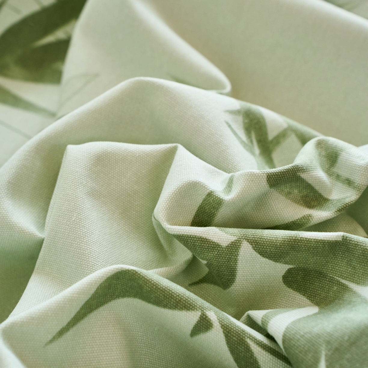 91家纺网 家纺一手货源 找家纺 春皖家纺 2026新款全棉老粗布席子凉席普通款单床笠床笠单件 竹影（无印款）