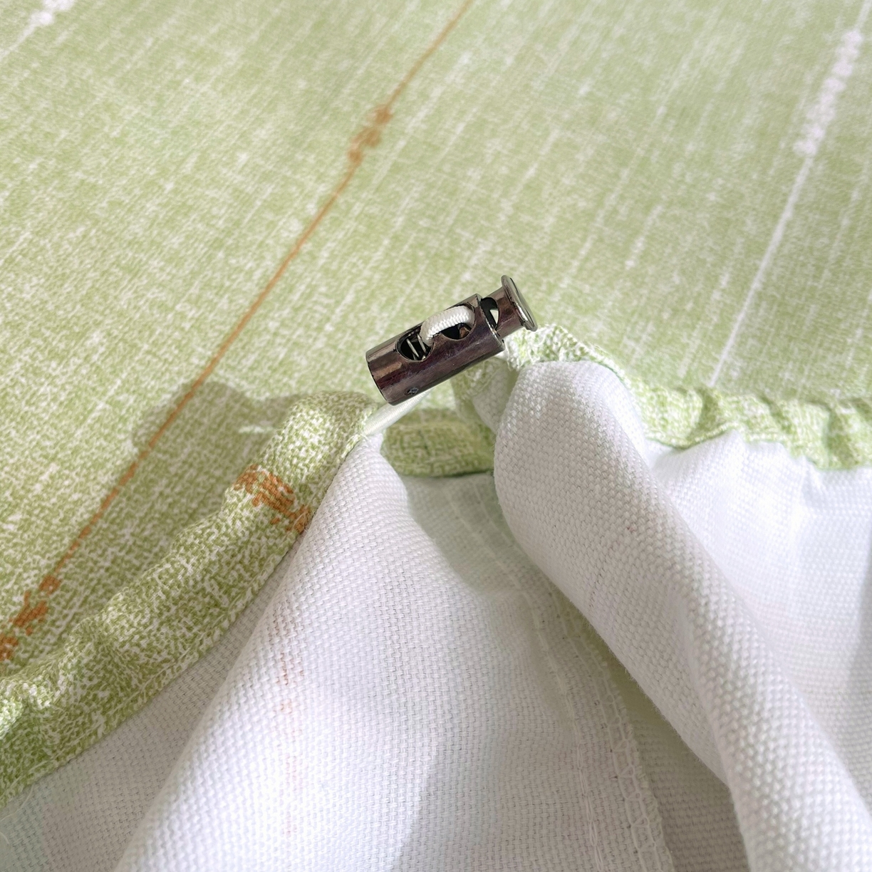 91家纺网 家纺一手货源 找家纺 春皖家纺 2026新款全棉老粗布席子凉席普通款单床笠床笠单件 自然-绿