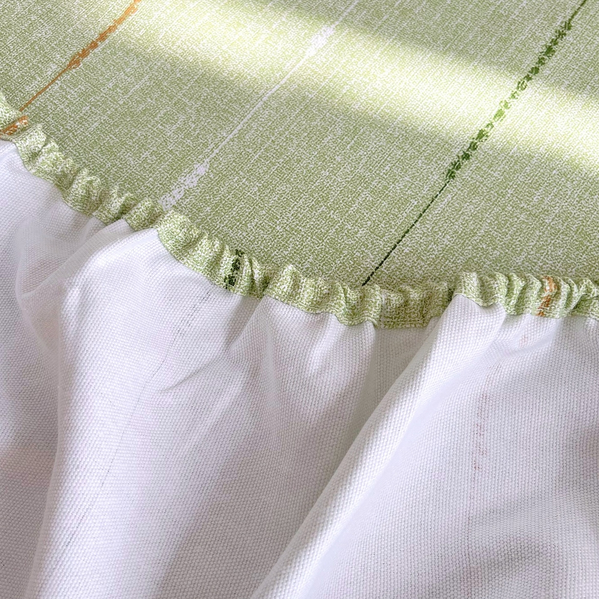 91家纺网 家纺一手货源 找家纺 春皖家纺 2026新款全棉老粗布席子凉席普通款单床笠床笠单件 自然-绿