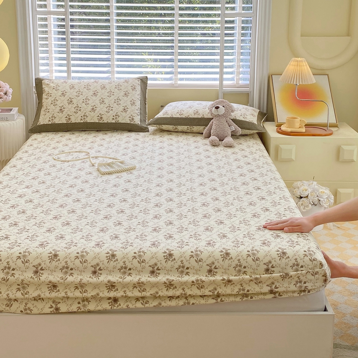 91家纺网 家纺一手货源 找家纺 全棉色织水洗棉乳胶枕套30*50单只