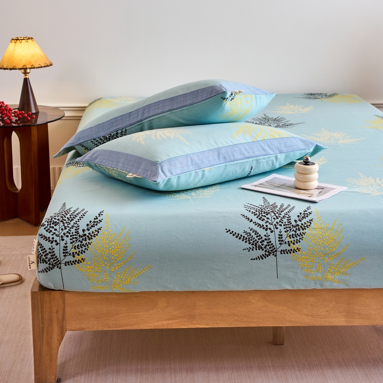 91家纺网 家纺一手货源 找家纺 （总）春皖家纺 2026新款全棉老粗布席子凉席工艺款单床笠床笠单件