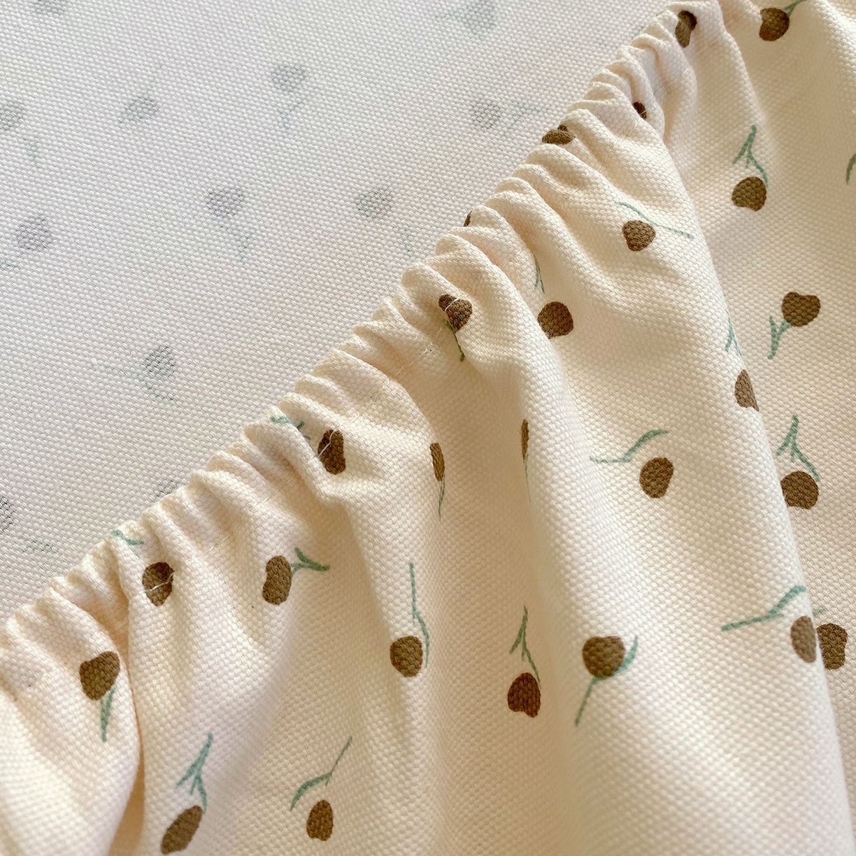 91家纺网 家纺一手货源 找家纺 春皖家纺 2026新款全棉老粗布席子凉席工艺款单床笠床笠单件 风信咖