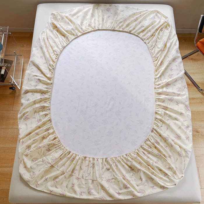 91家纺网 家纺一手货源 找家纺 春皖家纺 2026新款全棉老粗布席子凉席工艺款单床笠床笠单件 浪漫紫